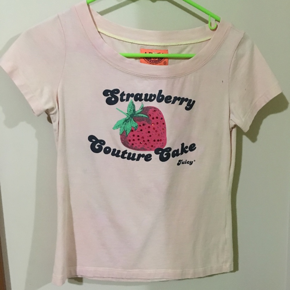 🍓Strawberry couture cake Juicy Couture shirt
